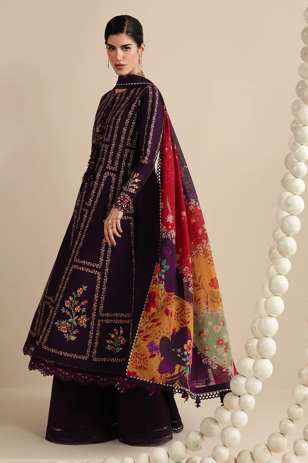 EGGPLANT DHANAK 3pc ZB-1181