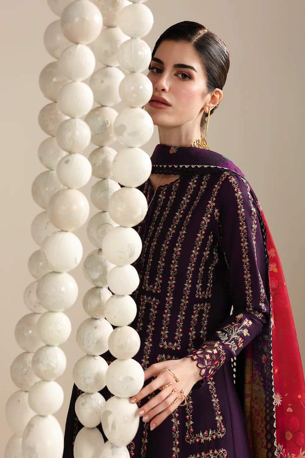 EGGPLANT DHANAK 3pc ZB-1181