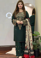 SEA GREEN DHANAK 3pc ZB-1180