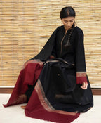 Black M-embroidered 3Pc ZB-120