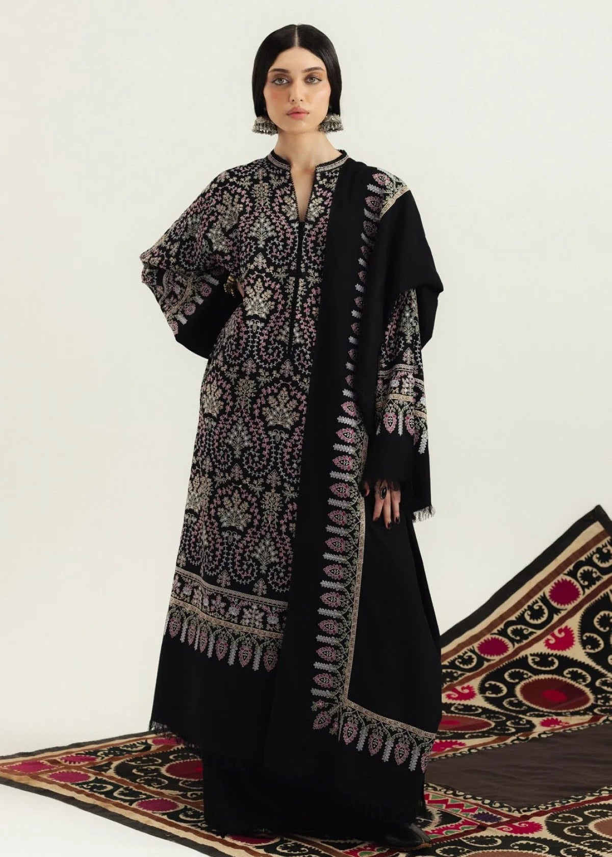 CROW BLACK  DHANAK 3pc ZB-1197