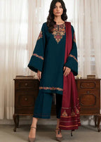 CLASSIC BLUE DHANAK 3pc ZB-1187