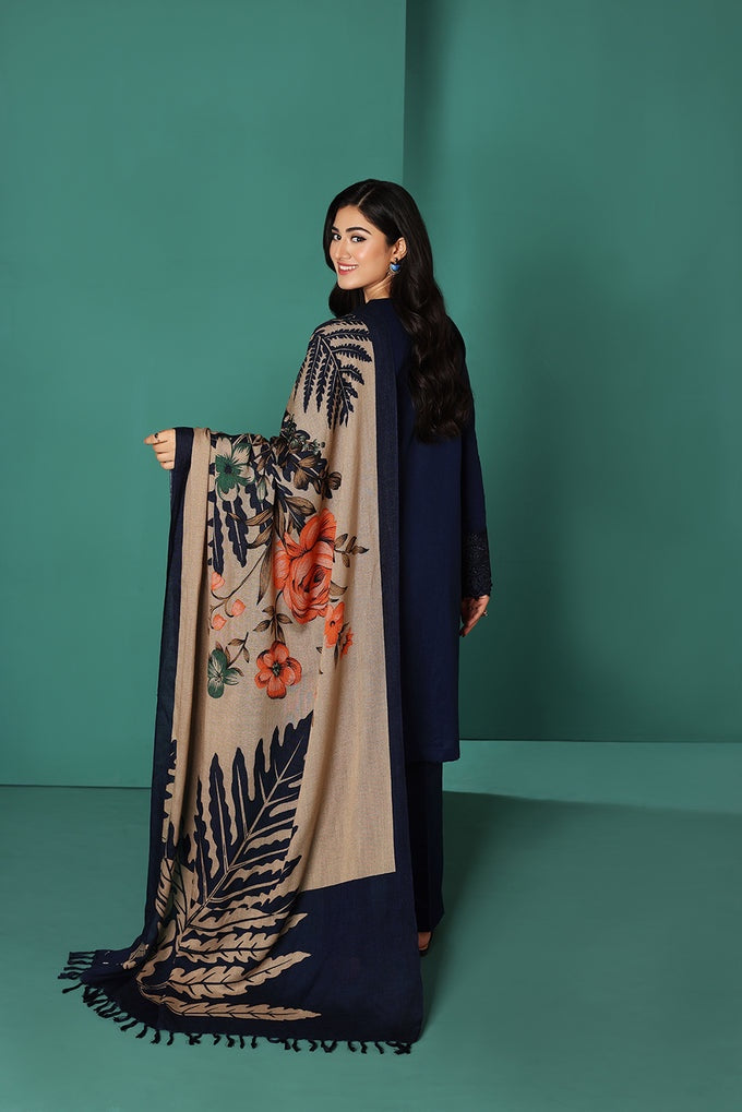 Dark Blue 3Pc Dhanak ZB-400