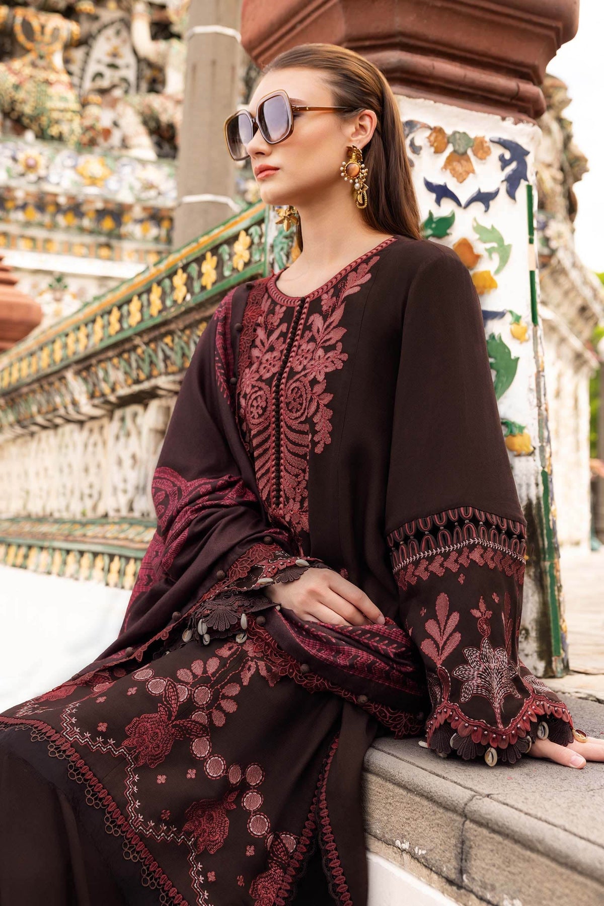 ASH BROWN DHANAK 3pc ZB-1217
