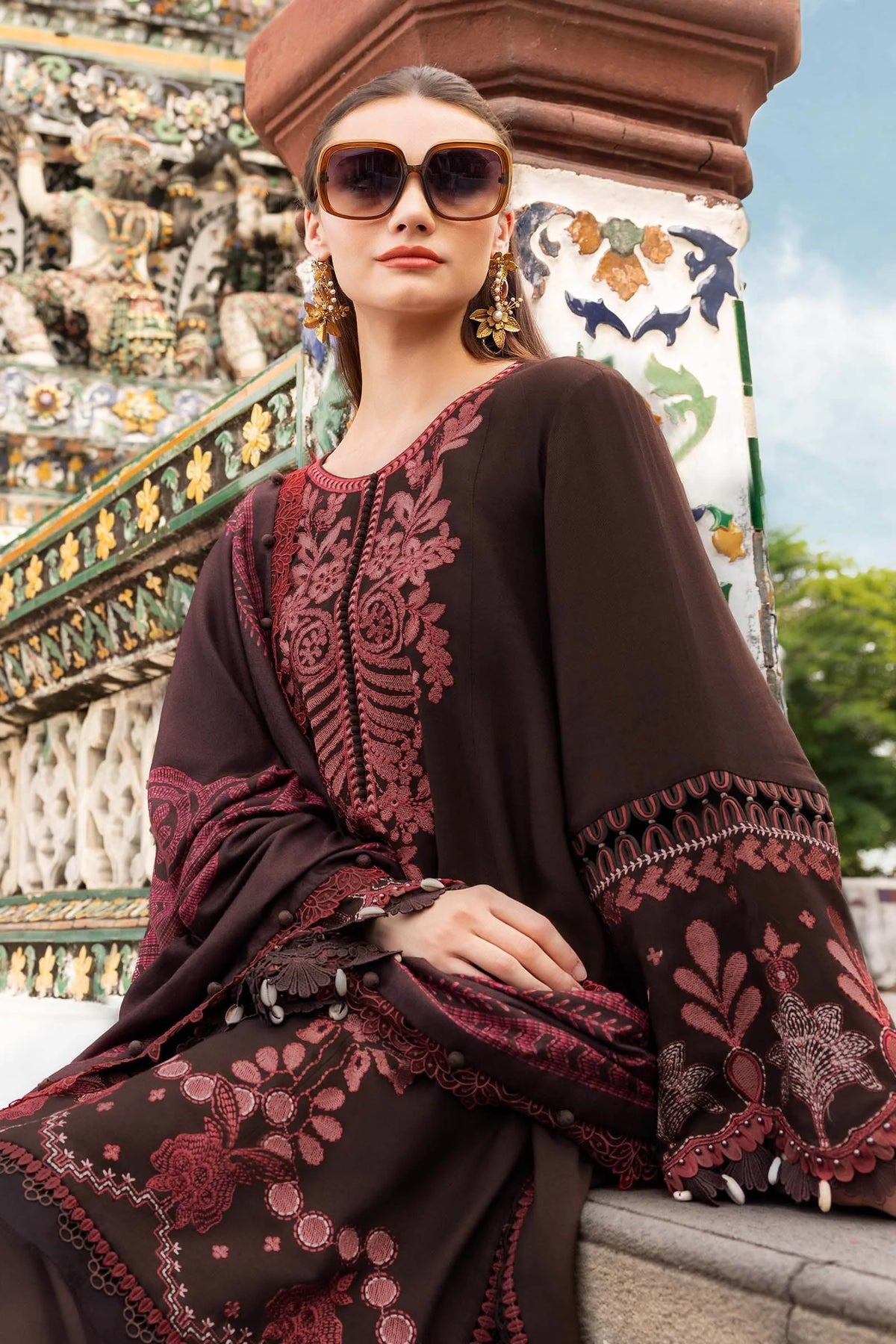 ASH BROWN DHANAK 3pc ZB-1217