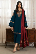 CLASSIC BLUE DHANAK 3pc ZB-1187