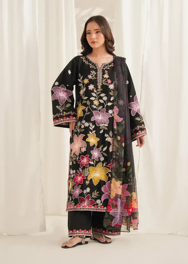 BLACK DHANAK 3pc ZB-1226