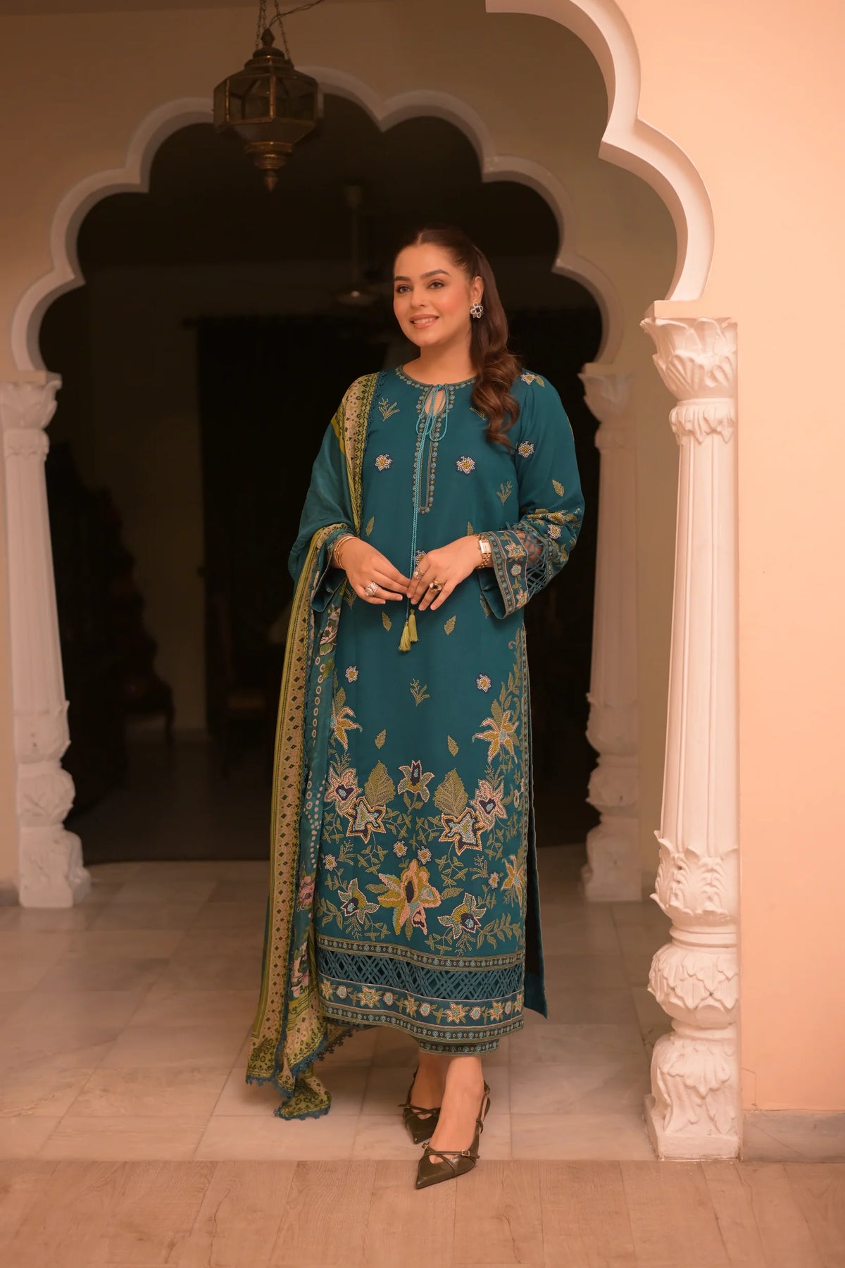 SEA BLUE DHANAK 3pc ZB-1225