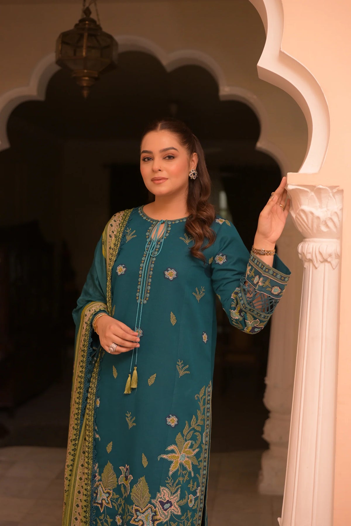 SEA BLUE DHANAK 3pc ZB-1225