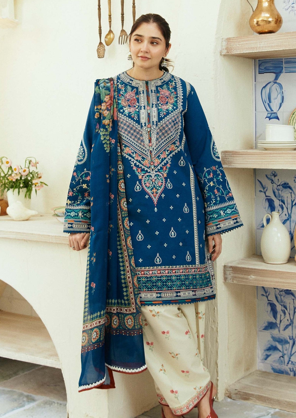 Arsh Blue 3PC ZB-5085