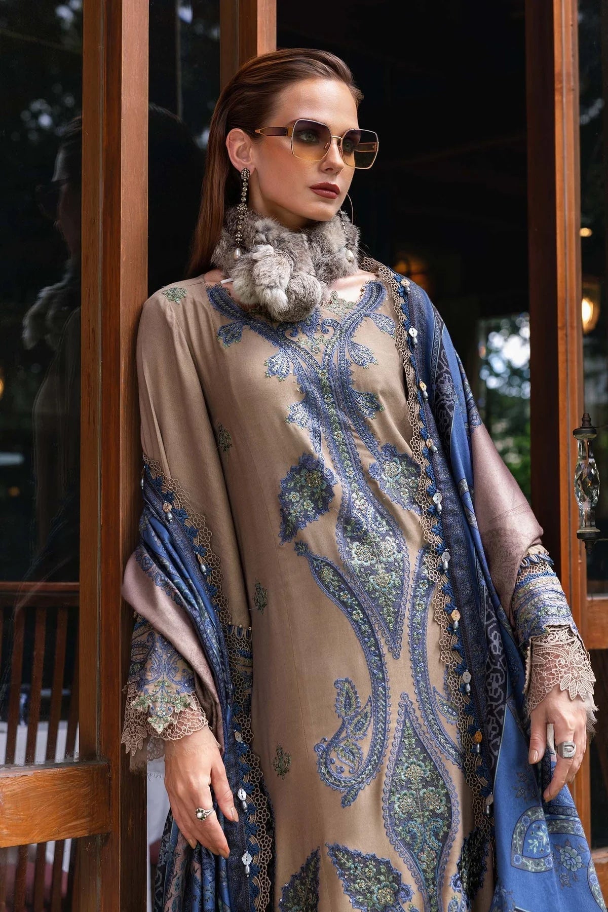 PIGEON GRAY DHANAK 3pc ZB-1163