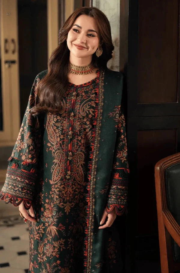FOREST GREEN DHANAK 3pc ZB-1158