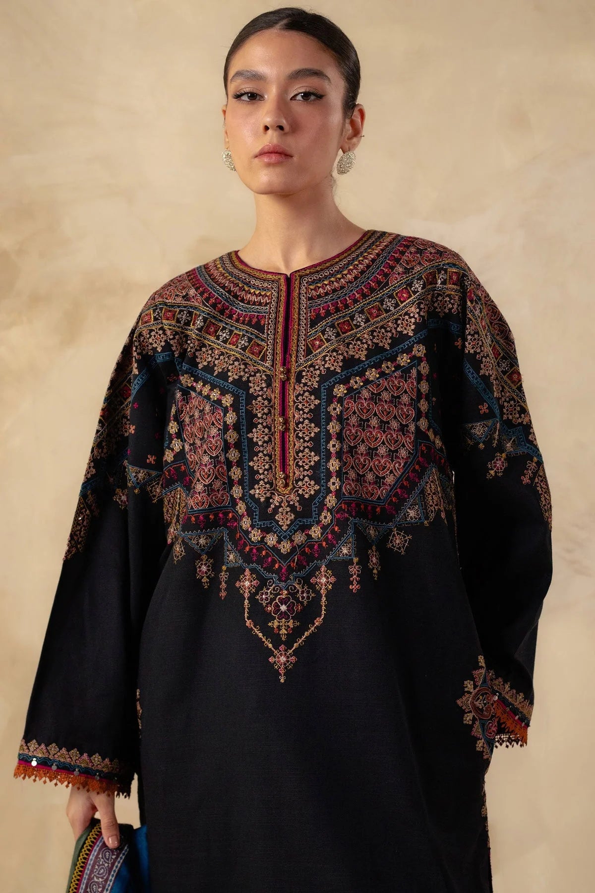 BLUE DHANAK 3pc ZB-1230