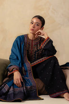 BLUE DHANAK 3pc ZB-1230