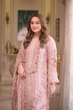 SALMON PINK DHANAK 3pc ZB-1208