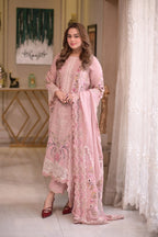 SALMON PINK DHANAK 3pc ZB-1208