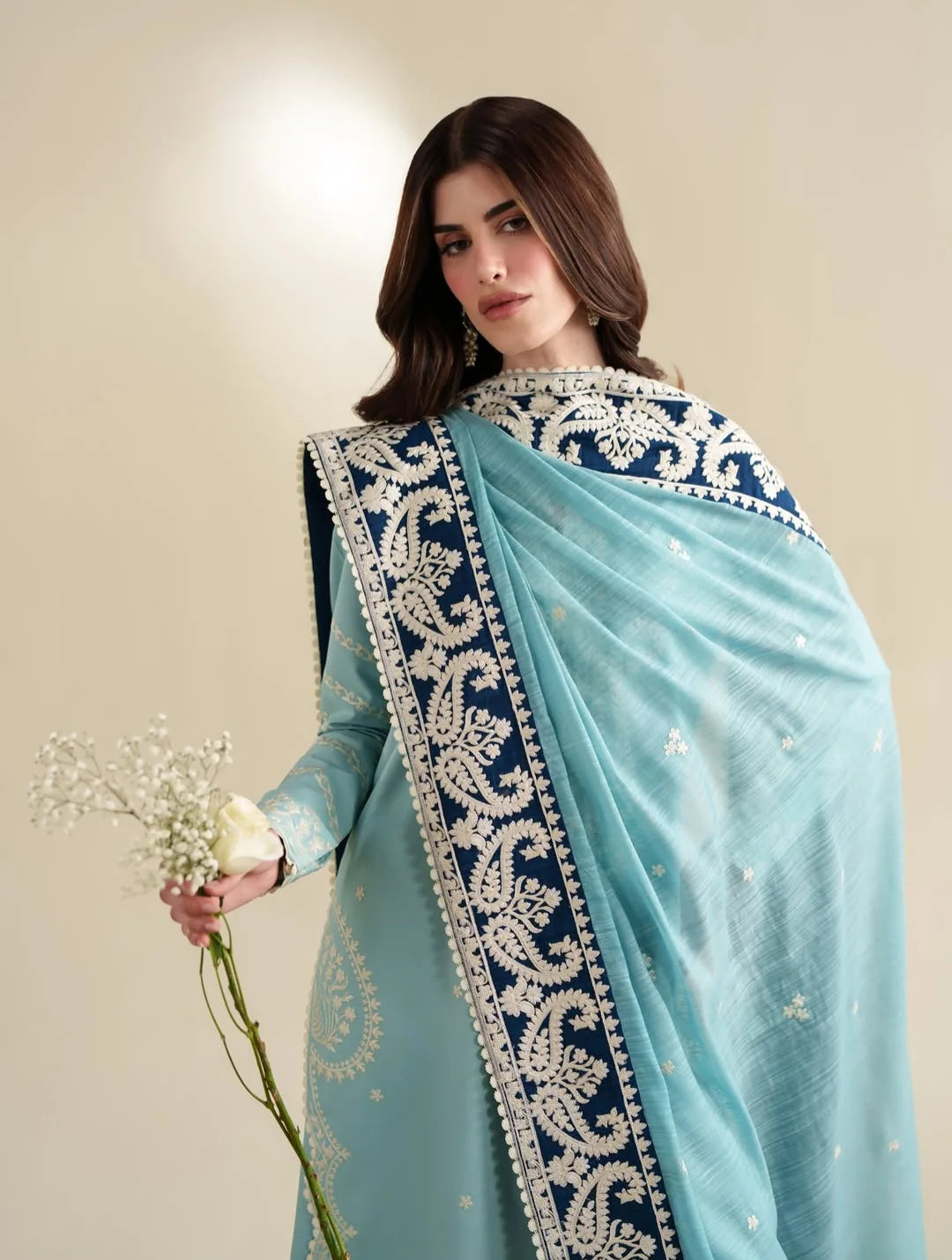 BABY BLUE DHANAK 3pc ZB-1208 (Copy)