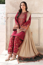 RUBY RED DHANAK 3pc ZB-1211