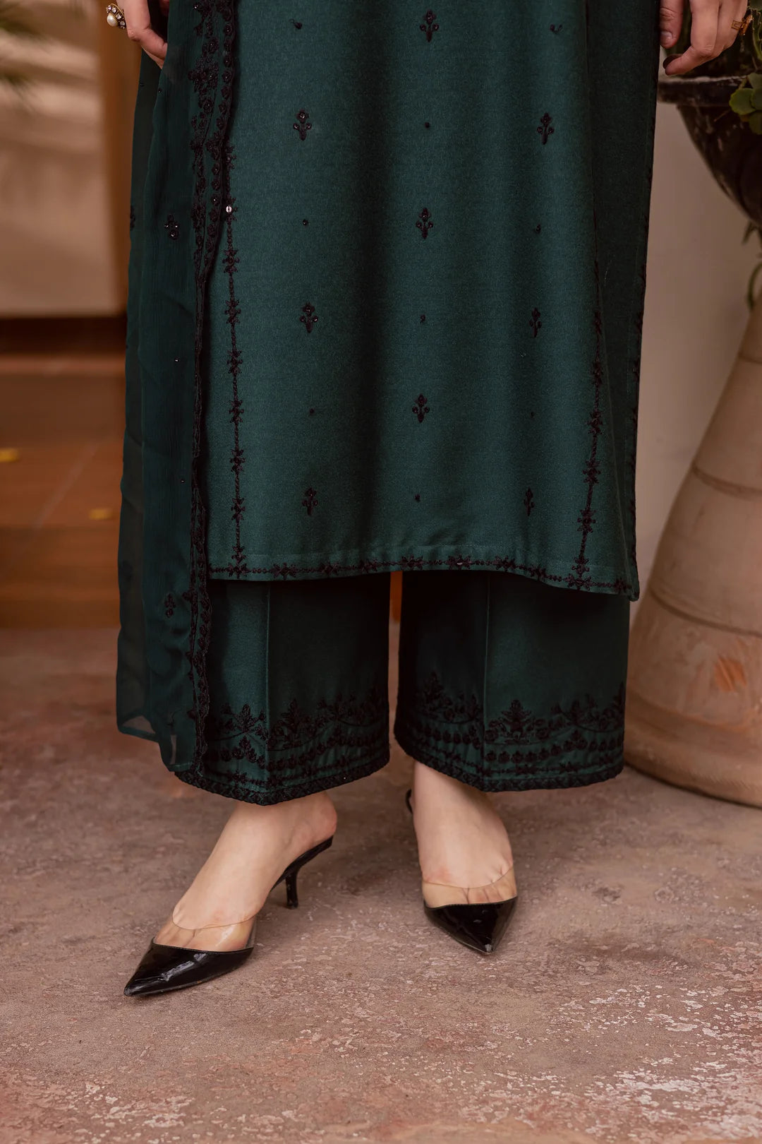 JUNGLE GREEN DHANAK 3pc ZB-1184